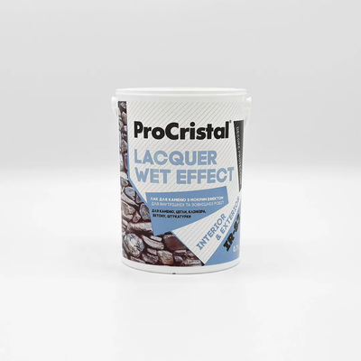 Лак для каменю мокрий ефект ProCristal Lacquer Wet Effect IР-83, 0,7 кг 42387 фото