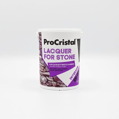 Лак для штучного каменю ProCristal Lacquer For Stone IР-81, 0,7 л, безбарвний 0010135 фото
